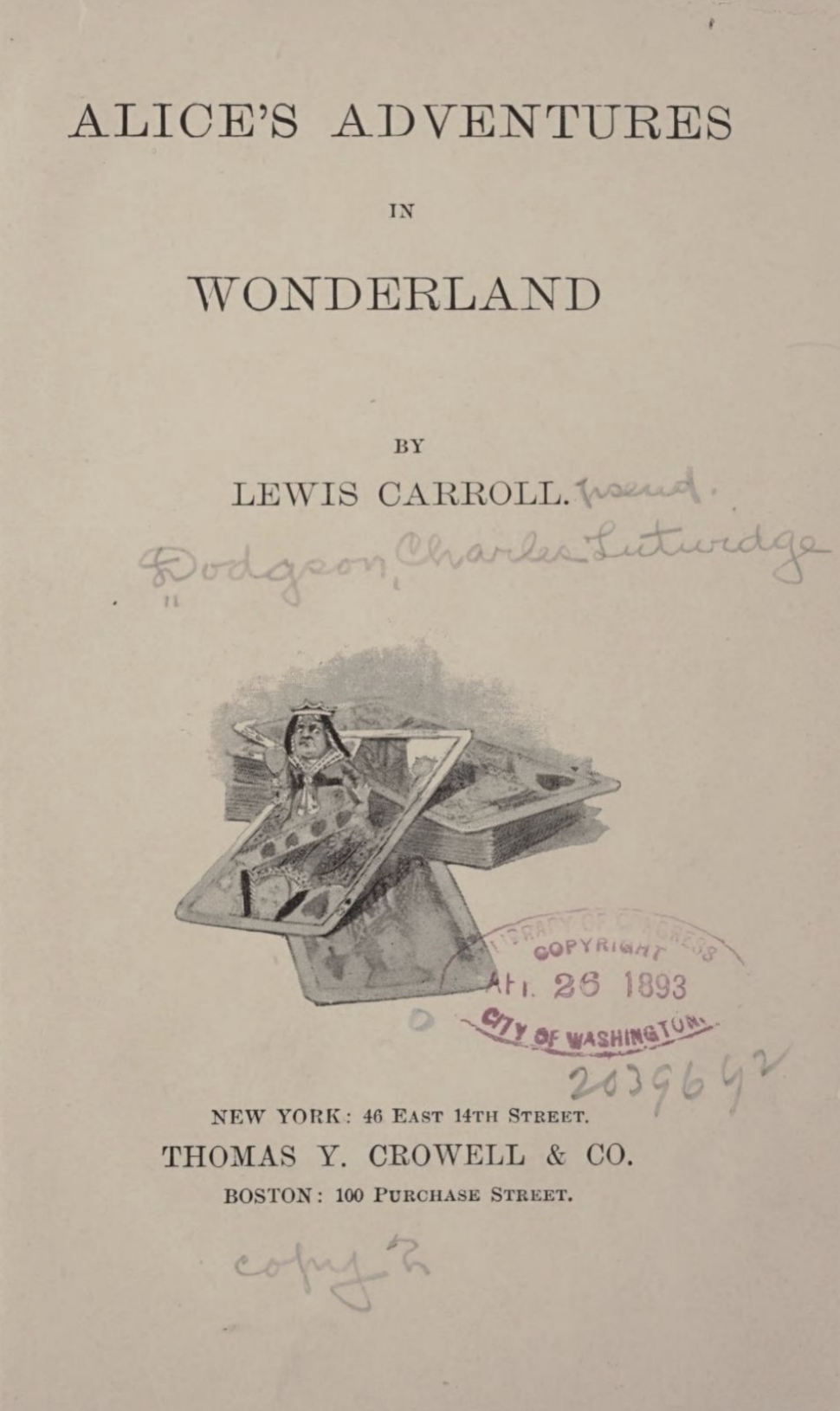 Alice’s Adventures In Wonderland: Chapter One